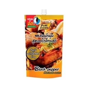 pdc_เพียวฟู้ดส์ ซอสหมักเนื้อ สูตรพริกไทยดำ 180 ก.
