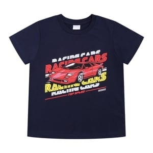 pdc_เบสิโค เสื้อยืดแขนสั้น สำหรับเด็กชาย รุ่น BVDS2406LB005 สีกรมท่า