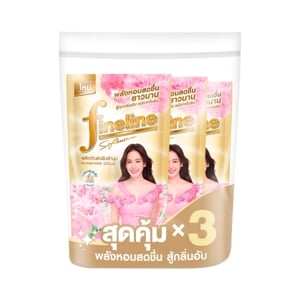 pdc_ไฟน์ไลน์ น้ำยาปรับผ้านุ่ม กลิ่นซันไชน์ โกลด์ 470 มล. แพ็ค 3