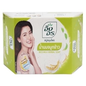 pdc_อิงอร สบู่สมุนไพร สูตรน้ำนมจมูกข้าว 85 ก.