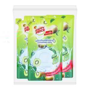 pdc_บิ๊กซี แฮปปี้ ไพรซ์ น้ำยาล้างจาน กลิ่นกีวี 400 มล. x 3 ถุง