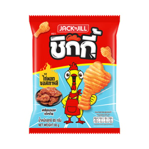 pdc_แจ็ค แอนด์ จิล ชิกกี้ ขนมทอดกรอบ รูปน่องไก่ รสไก่ทอดซอสเกาหลี 65 ก.