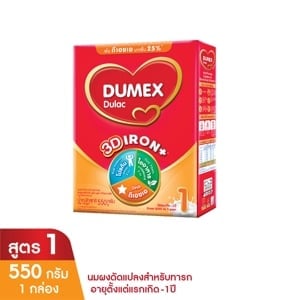 pdc_ดูเม็กซ์ สูตร 1 ดูแลค ไอรอนพลัส นมผงดัดแปลง สำหรับเด็กทารกแรกเกิด-1 ปี 550 ก.
