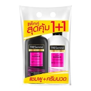 pdc_เทรซาเม่ แชมพูและครีมนวดผม สูตรอัลทิเมท รีแพร์ 370 มล. แพ็ค 1+1