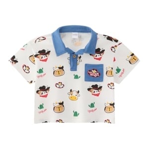 pdc_เบสิโค เสื้อโปโล สำหรับเด็กผู้ชาย รุ่น FPPM2509IB03 สีครีม
