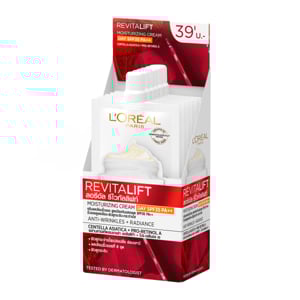 pdc_ลอรีอัล ปารีส รีไวทัลลิฟท์ มอยซ์เจอร์ไรซ์ซิ่ง ครีม เดย์ SPF35 PA++ 7 มล. x 6 ซอง