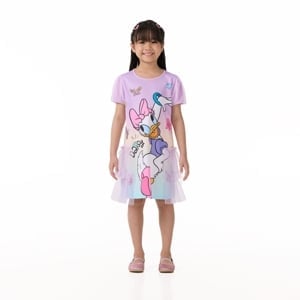 pdc_ดิสนีย์ x เบสิโค ชุดเดรสเด็กหญิง Daisy รุ่น FMTN2507LG002 สีม่วง