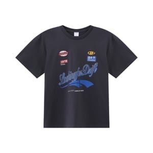 pdc_เบสิโค เสื้อโอเวอร์ไซส์ผู้ชาย สีเทาเข้ม