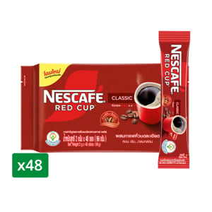 pdc_เนสกาแฟ กาแฟสำเร็จรูปผสมกับกาแฟคั่วบดละเอียด เรดคัพ 2 ก. 48 ซอง