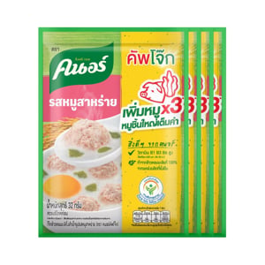 pdc_คนอร์ คัพโจ๊กแบบซอง รสหมูสาหร่าย 32 ก. แพ็ค 4