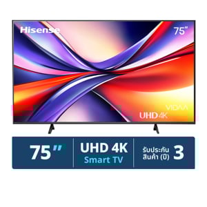 pdc_ไฮเซ่นส์ สมาร์ททีวี VIDAA UHD 4K รุ่น 75A6Q ขนาด 75 นิ้ว สีดำ