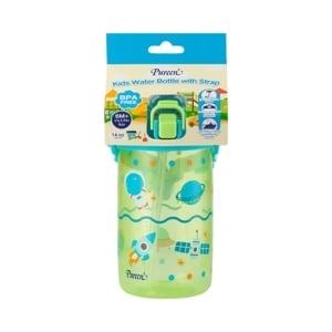 pdc_เพียวรีน กระติกน้ำพร้อมสายสะพาย 400 มล. สีฟ้า
