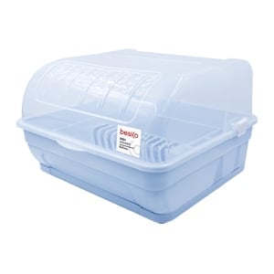 pdc_เบสิโค ที่คว่ำจานมีฝาครอบ รุ่น 3152 สีฟ้า