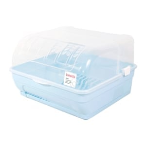 pdc_เบสิโค ที่คว่ำจานมีฝาครอบ รุ่น 3152 สีฟ้า