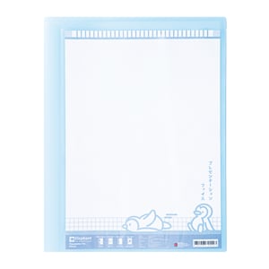 pdc_ตราช้าง แฟ้มโชว์ผลงาน รุ่น PF01F ขนาด A4 สีฟ้า