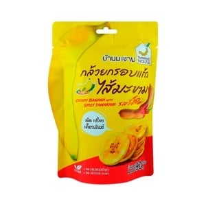 pdc_โอทอป บ้านมะขาม กล้วยกรอบแก้วไส้มะขาม รสเผ็ด 90 ก.