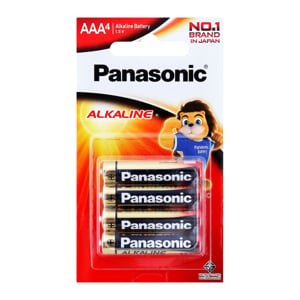 pdc_พานาโซนิค ถ่านอัลคาไลน์ ขนาด AAA แพ็ค 4 ก้อน