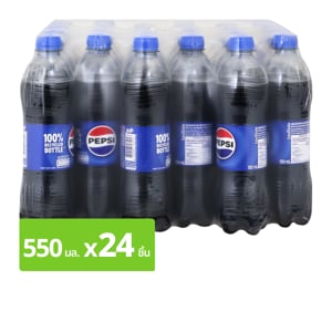 pdc_เป๊ปซี่ น้ำอัดลม 550 มล. x 24 ชิ้น