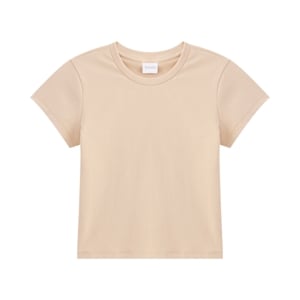 pdc_เบสิโค เสื้อยืดผู้หญิง สีเบจ