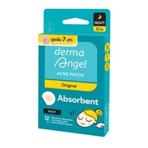 pdc_เดอร์มาแองเจิ้ล แผ่นซับสิว สูตรกลางคืน 12 ชิ้น