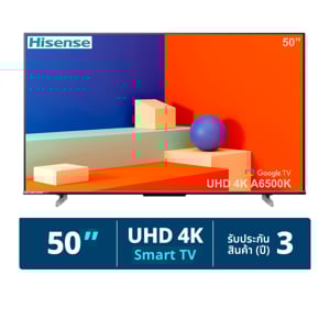 pdc_ไฮเซ่นส์ กูเกิ้ลทีวี UHD 4K รุ่น 50A6500K ขนาด 50 นิ้ว สีดำ