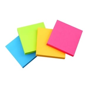 pdc_เอสพีอาร์ กระดาษโน๊ตมีกาว 7.6 x 7.6 ซม. รุ่น DSN004 100 แผ่น คละสี