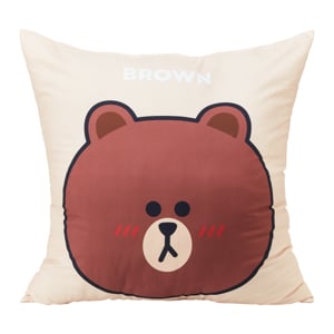 pdc_ไลน์ เฟรนส์ หมอนอิง Brown ขนาด 22 x 22 ซม.
