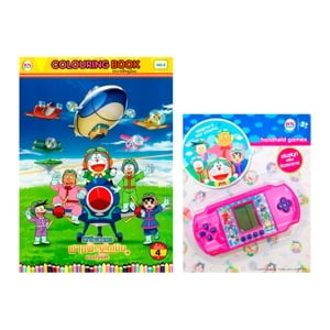 pdc_วรรณาบุ๊คส์ ชุดหนังสือระบายสี 16 หน้า Doraemon พร้อมเกม PSP