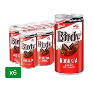 pdc_เบอร์ดี้ โรบัสต้า กาแฟปรุงสำเร็จพร้อมดื่ม แบบกระป๋อง 170 มล. แพ็ค 6