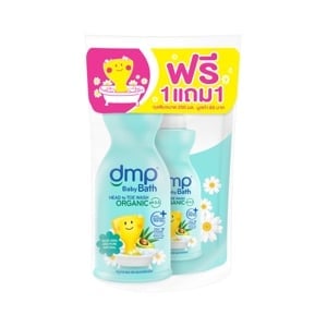 pdc_ดีเอ็มพี สบู่อาบน้ำและสระผมออร์แกนิค สูตรอโลเวร่า แอนด์ เพียว แนทเชอรัล 450 มล.