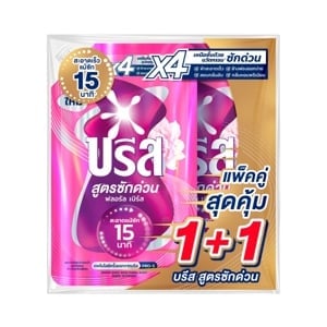 pdc_บรีส น้ำยาซักผ้าสูตรซักด่วน ฟลอรัล เบิร์ส สำหรับเครื่องซักผ้า 450 มล. แพ็ค 1+1