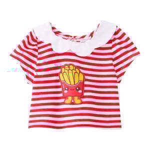 pdc_เบสิโค เสื้อยืดเด็กหญิง รุ่น FPPM2502IG03 สีแดง
