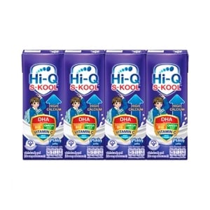 pdc_ไฮคิว เอส-กูล นมยูเอชทีรสจืด 180 มล. x 4 ชิ้น