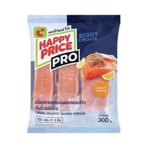 pdc_บิ๊กซี แฮปปี้ ไพรซ์ โปร แซลมอนหั่นชิ้น 100 ก. x 3 ชิ้น