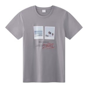 pdc_เบสิโค เสื้อยืดผู้ชาย รุ่น FASN25Q1YM010 สีเทา