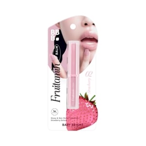 pdc_เบบี้ไบร์ท ฟรุตตามิน ลิปบาล์ม 1.5 ก. สี 02 Strawberry
