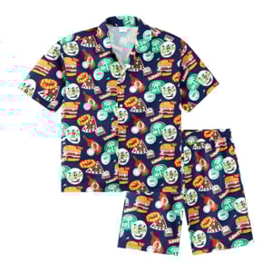 pdc_เบสิโค ชุดเสื้อเชิ้ตและกางเกงขาสั้น สำหรับเด็กชาย รุ่น FVDS2502LB019 สีกรมท่า