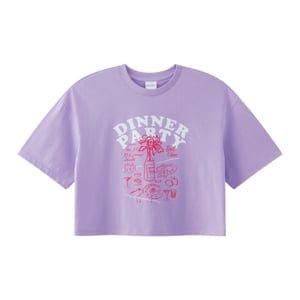 pdc_เบสิโค เสื้อยืดผู้หญิง รุ่น FASL25Q1LC0019 สีม่วง