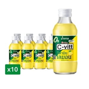 pdc_ซี-วิต เครื่องดื่มวิตามินซี น้ําตาล 0% รสเลมอน 140 มล. x 10 ชิ้น