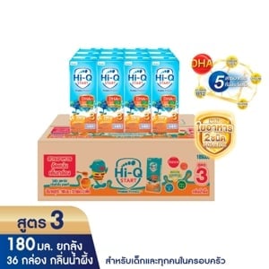 pdc_ไฮคิว สตาร์ท พรีไบโอ โพรเทก นมยูเอชที สูตร 3 สำหรับเด็กอายุ 1 ปีขึ้นไปและทุกคนในครอบครัว รสน้ำผึ้ง 180 มล. แพ็ค 36