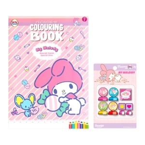 pdc_วรรณาบุ๊คส์ ชุดหนังสือระบายสี 16 หน้า แสตมเปอร์ My Melody