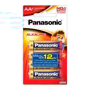 pdc_พานาโซนิค ถ่านอัลคาไลน์ AA แพ็ค 6 ก้อน