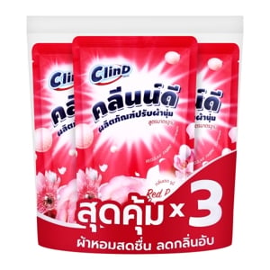 pdc_คลีนน์ดี เรด รูบี้ น้ำยาปรับผ้านุ่ม สูตรมาตรฐาน 500 มล. แพ็ค 3