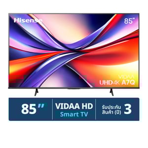 pdc_ไฮเซ่นส์ สมาร์ททีวี VIDAA UHD 4K รุ่น 85A7Q ขนาด 85 นิ้ว สีดำ