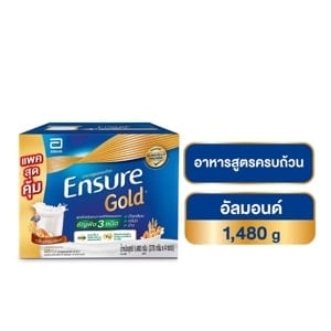 pdc_เอนชัวร์ โกลด์ อาหารสูตรครบถ้วน สูตรโปรตีนจากธัญพืช 3 ชนิด ผสมวิตามินและเกลือแร่ กลิ่นอัลมอนด์ 1480 ก.