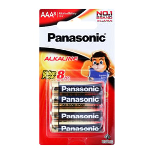 pdc_พานาโซนิค ถ่านอัลคาไลน์ ขนาด AAA แพ็ค 8 ก้อน