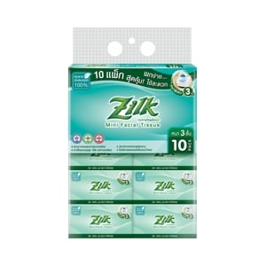 pdc_ซิลค์ กระดาษทิชชูเช็ดหน้า 3 ชั้น 130 แผ่น แพ็ค 10