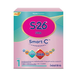 pdc_เอส-26 เอส เอ็ม เอ สมาร์ท-ซี นมผงดัดแปลงสำหรับทารก อายุแรกเกิด-1 ปี ช่วงวัยที่ 1 500 ก.