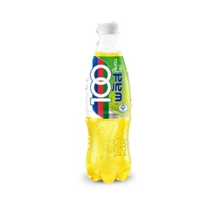 pdc_100 พลัส เครื่องดื่มเกลือแร่อัดลม กลิ่นเลมอนไลม์ 502 มล.
