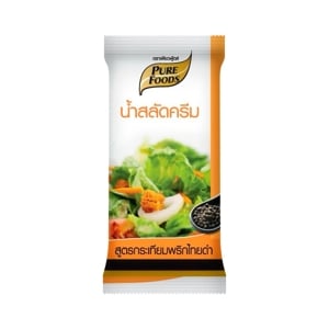 pdc_เพียวฟู้ดส์ น้ำสลัดครีม สูตรกระเทียมพริกไทย 60 ก.